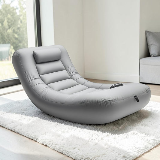 Vadon Automatic Inflatable Sofa with Built-in Electric Pump - Self-Inflating Lounger in 60 Seconds - Ergonomic S-Shape Support - Portable Blow Up Chair for Indoor & Outdoor