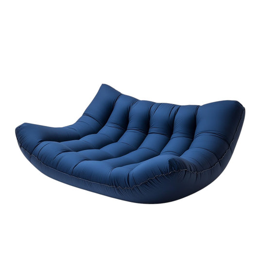 Vadon Inflatable Air Lounger - No Pump Required - Ripstop Nylon Air Sofa for Camping, Festivals, Beach & Backyard - Leak-Proof Design with Carry Bag - Navy Blue