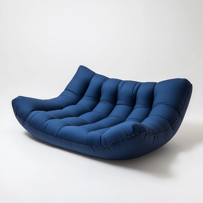 Vadon Inflatable Air Lounger - No Pump Required - Ripstop Nylon Air Sofa for Camping, Festivals, Beach & Backyard - Leak-Proof Design with Carry Bag - Navy Blue